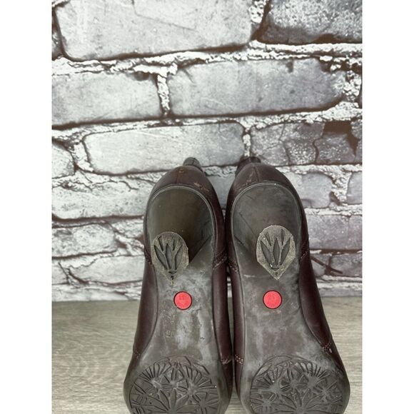 Camper Alicante Brown Leather Lace Up Heel Ankle Boots Women’s Sz 38EU/7.5M US - Picture 8 of 16